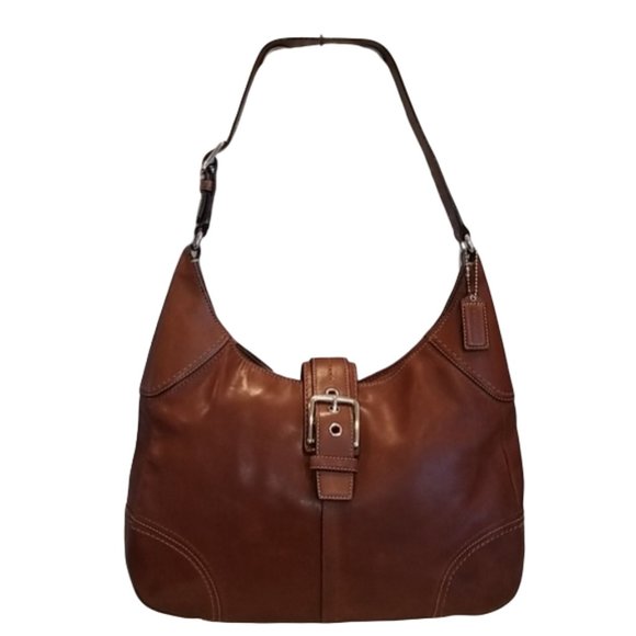 Coach Handbags - Coach Hamilton Cognac Leather Hobo Bag